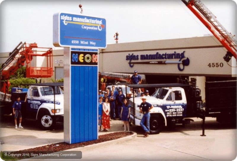 Signs Manufacturing circa 1986